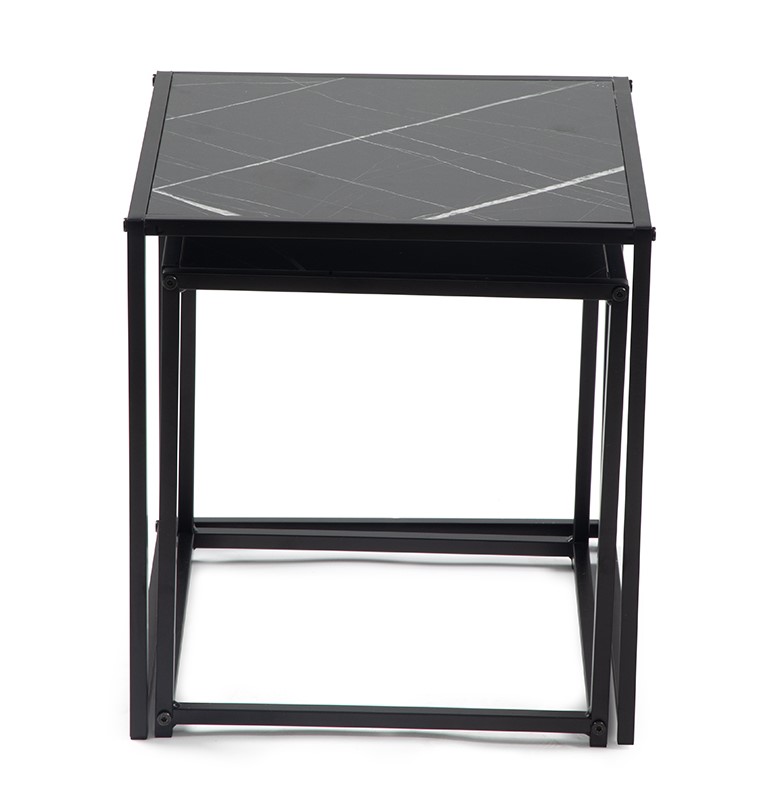 Konferenční stolek DUETTA - sada 2 ks černá