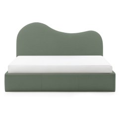 Čalouněná postel MONIKA 160x200 tmavě zelená