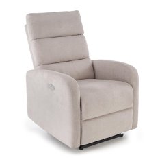 Relaxační křeslo CARINIO světle béžové