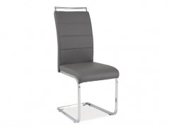 Jedálenská stolička H441 EKOKÔŽE sivá