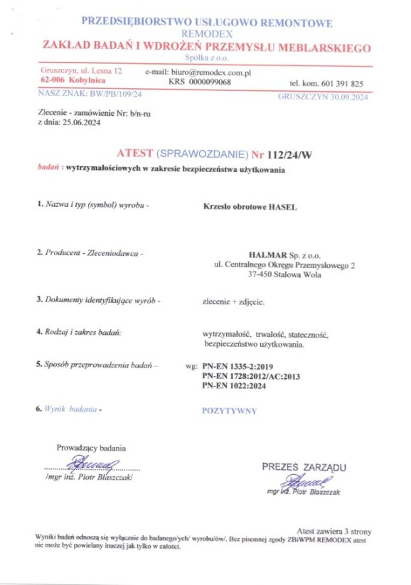 Kancelárska stolička HASEL čierna/sivá
