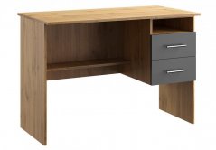 Pracovný stôl OFFICE KIT 2 pravý dub apaláčsky/sivá