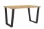 Jedálenský stôl KAISARA čierna/artisan 138x90