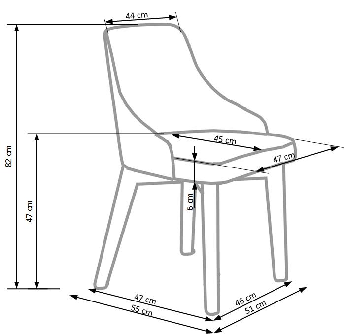 Jídelní židle TOLEDO bílá/INARI 91
