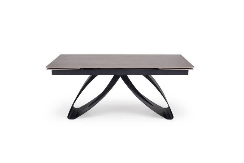 Rozkladací jedálenský stôl HILARIO 180(260)x90 orech/čierna