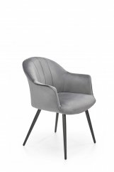 Jídelní židle / křeslo K468 šedá