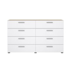 Komoda Pedro 509 dub sonoma/bílý lesk