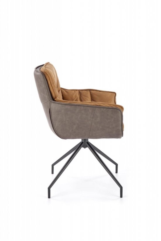 Otočná stolička / kreslo K523 hnedá