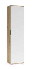 Šatní skříň / sloupek CLIF SL-50 dub artisan / bílá