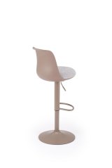 Barová židle H127 cappuccino/šedá