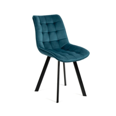 Čalouněná jídelní židle NIKI tyrkysová