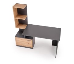 Psací stůl MISO grafit/dub artisan