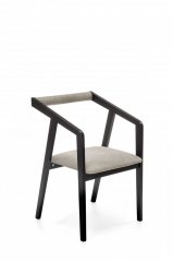 Jedálenská stolička / kreslo AZUL čierna/sivá