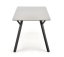 Jedálenský stôl BALROG 140x80 svetlo šedý/čierny
