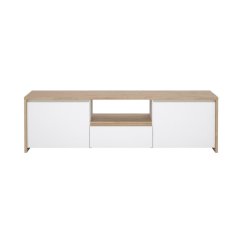 TV stolek Nerea 315 jackson hickory/bílý lesk