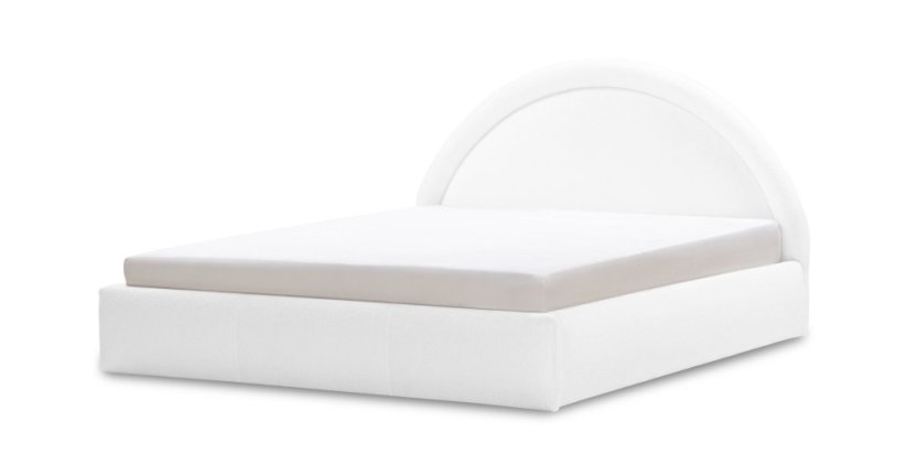 Čalouněná postel RENDY 140x200 bílá