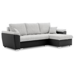 Sedacia súprava VEGAS 250/160 PRAVÁ sivá/čierna