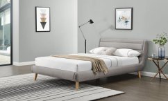 Čalúnená posteľ ELANDA 140x200 sivá