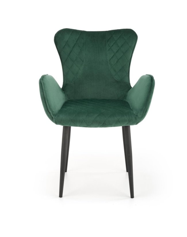 Jedálenská stolička / kreslo K427 tmavo zelená