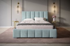 Čalouněná postel BED 1 140x200 modrá