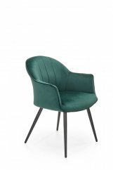 Jídelní židle / křeslo K468 tmavě zelená