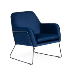 Kreslo BELLA modré BLUVEL 86