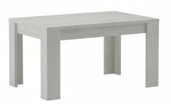 Rozkládací jídelní stůl KORA jasan bílý 160(200)x90