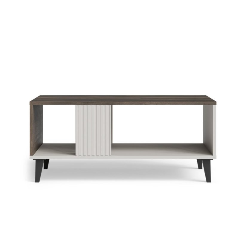 Konferenčný stolík RANDOM 2 kašmír/orech/čierna