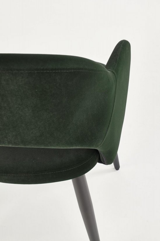 Jídelní židle / křeslo K364 tmavě zelená