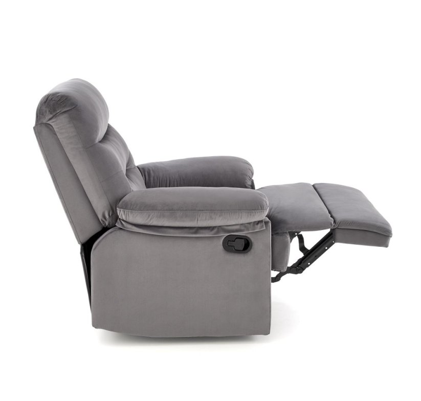 Relaxačné kreslo DRAGER sivé