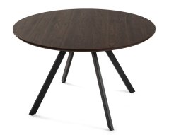 Kulatý jídelní stůl GYRUS 120 hnědá