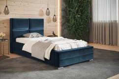 Čalouněná postel BED 3 90x200 modrá