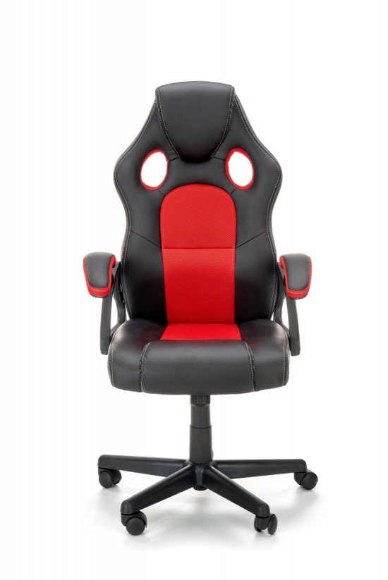 Herná stolička BERKEL čierna/červená