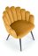 Jídelní židle / křeslo K410 hořčicová