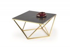Konferenční stolek FELICIA černý mramor/zlatý
