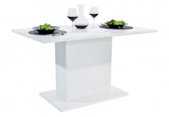 Jedálenský stôl ANITA 1 biela/biely lesk