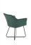 Jedálenská stolička / kreslo K377 tmavo zelená