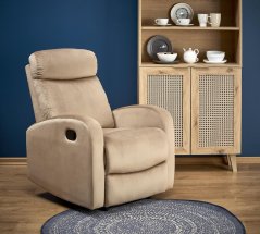 Relaxačné kreslo WONDER béžové s funkciou hojdania