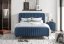 Čalúnená posteľ HUMP 180x200 cm modrá