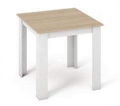 Jedálenský stôl MANGA 80x80 sonoma/biela