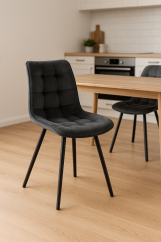 Čalouněná jídelní židle NIKI šedá