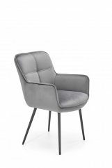 Jedálenská stolička / kreslo K463 sivá