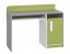 Písací stôl VILLOSA sivá/biela/zelená