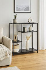 Regálová knihovna ARCANA 400980 černá