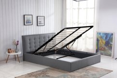 Čalúnená posteľ PADVA 160x200 sivá