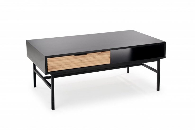 Konferenční stolek MURANO dub artisan/černý