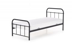 Kovová postel LINDA 90x200 černá