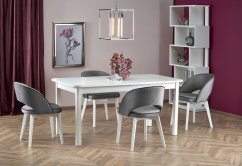 Rozkladací jedálenský stôl FLORIAN 160(228)x90 biely