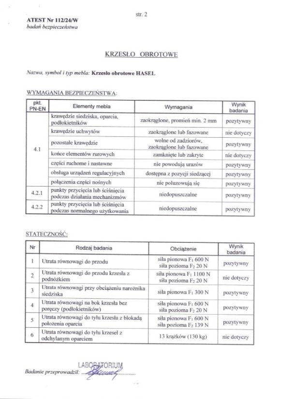 Kancelárska stolička HASEL čierna/sivá