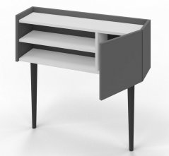 Konzolový stolek KELLY antracit/bílá